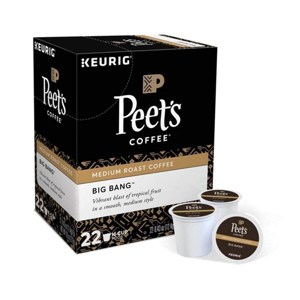 Keurig Coffee Pods K-Cups 16 / 18 / 22 / 24 Count Capsules ALL BRANDS / FLAVORS (22 Pods Peet's - Big Bang)