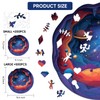 MEATRN Wooden Puzzles for Adults - Solar System Planet Jigsaw