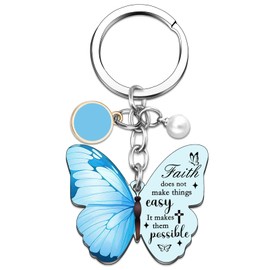 MigPio First Communion Gifts For Girls Bible Verse Keychain Faith Christian Keychain For Women Girl Baptism Gifts Easter Gifts For Girls Communion Gifts For Girls Girl Baptism Gifts