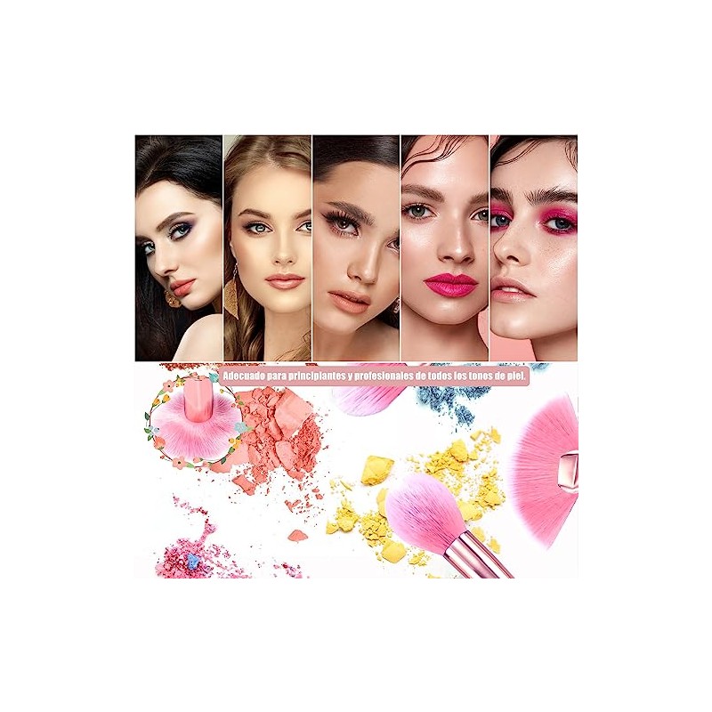 Brochas de Maquillaje Profesional 16 Piezas set de Brochas Maquillaje