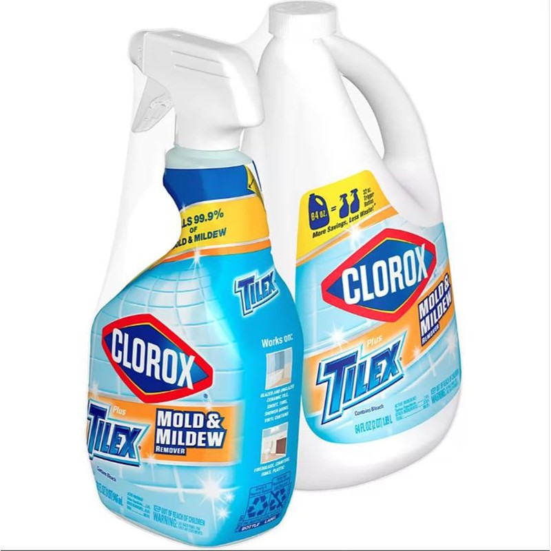 Tilex Clorox, 2 Piece Set, Clear, 96 Fl Oz