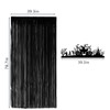FINGOOO Large Halloween Door Curtain, Hunted House Foil Decor Entrance