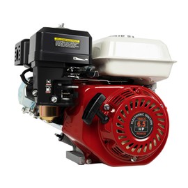 6.5HP 4 Stroke Gas Engine, 160cc OHV Air Cooled Pullstart Motor Fit for Honda GX160 Single Cylinder Air-Cooled Gasoline Engine Go Kart Motor Engine Gas Motor Engine Replacement