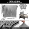 4Pcs Dining Chair Back Covers Stretch PU Kitchen Chair Protectors