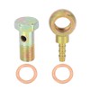 X AUTOHAUX 12 mm Banjo Hose Bolt Washer Fitting Metal