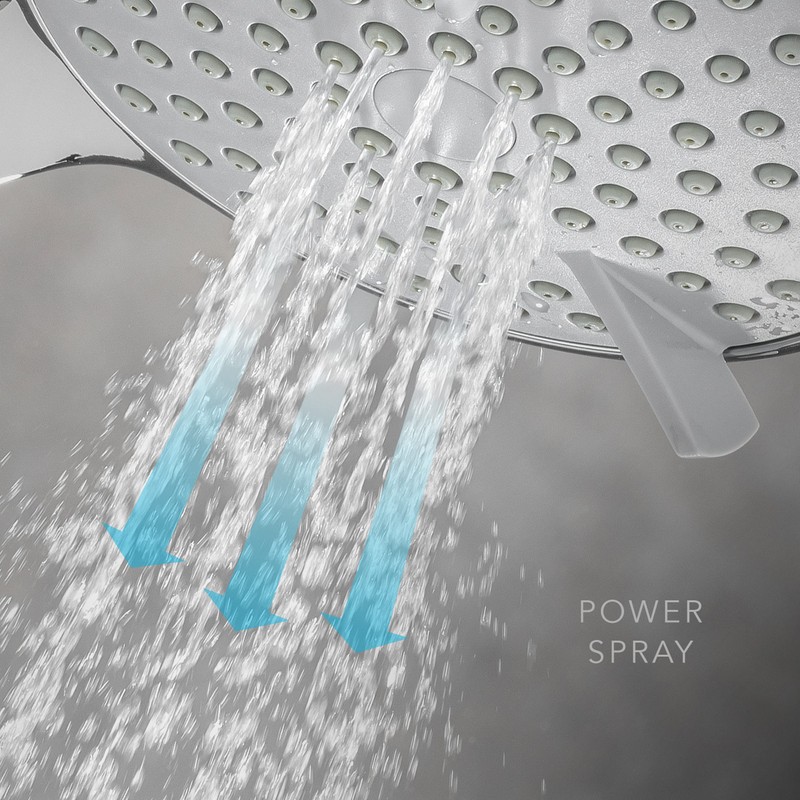 Mira Showers Citrus 2.1957.001 5 Jet Shower Head 110mm Chrome