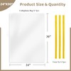 WIKDAY Clear Gift Bags 5 PCS 24x30 Inches Large Cellophane