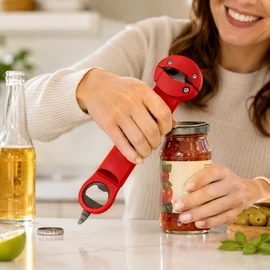 Adjustable Magnetic Lid Opener for Kitchen Use – Stainless Steel Jar & Bottle Opener for 2.5–9.5cm Caps