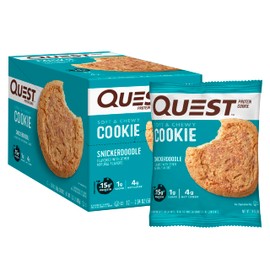 Quest Nutrition Quest Nutrition Snickerdoodle Protein Cookie, High Protein, Low Carb, Gluten Free, 12Count