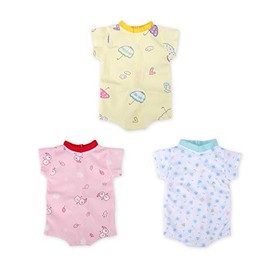 WakaoFeeling 3 Pieces Newborn Dolls Clothes for 22 Inch Dolls, Baby Doll Clothing Outfits for Reborn Dolls Girl