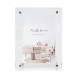 King 828309 Acrylic Frame, Postcard Size, Clear Acrylic