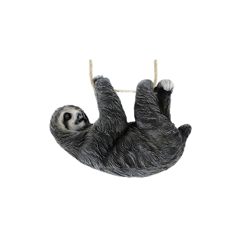 Distinctive Designs, Sloth Tree Hanger Figurine (Baby 6inch), Grey