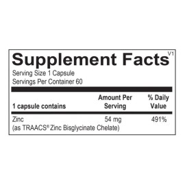 Natural Bio Health Zinc 60 Cpsulas , ,                                                                                                                