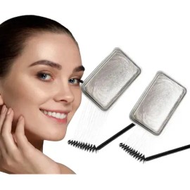 2 Piezas Cera Para Cejas Jabón Fijador Traslucido                                                                                                     
