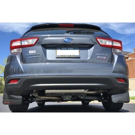 FASTMODZ Rally Armor MF45-UR-BLK/RD Compatible with 2017+ Subaru Impreza UR Black Mud Flap with Red Logo