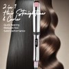 Rozamor Professional Titanium Flat Iron with 1 Inch Floating Plates,