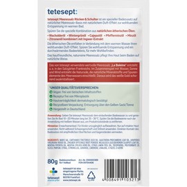 테테셉트 등 & 어깨 바스 솔트 입욕제 80g Tetesept Neck & Shoulder Bath Salt 80g