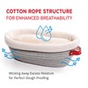KneadAce Cotton Rope Banneton Bread Proofing Basket Set, Oval &