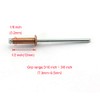 HJ Garden 60pcs 1/8 x 1/2 Inch (3.2x12mm) Red Copper