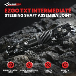 CASISPRO Golf Cart Intermediate Steering Shaft Assembly Joint for EZGO TXT 2001-UP, EZGO Steering Yoke, OEM# 70580-G01