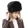 Folove Women's Fur Hat, Fluffy, Volume, Fluffy, Warm, Cold Protection,