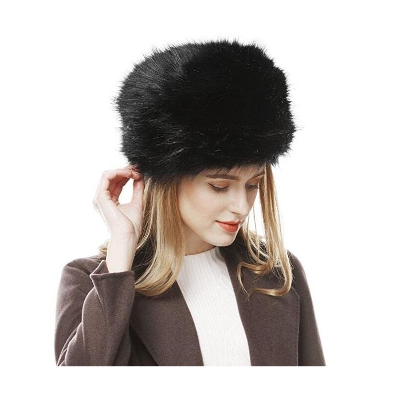 Folove Women's Fur Hat, Fluffy, Volume, Fluffy, Warm, Cold Protection,