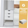 OHPHCALL Drawer Clothes Organizer Plastic Storage Bins Window Sturdy and