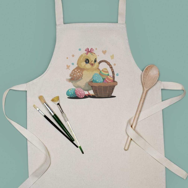 Azeeda 'Easter Basket With Painted Eggs And Chick' Kid’s Cooking