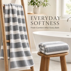 Soft Quick-Dry Bath Towel Set, Absorbent Knitted Bathroom Towels in Multiple Colors and Set Options for Home Use
