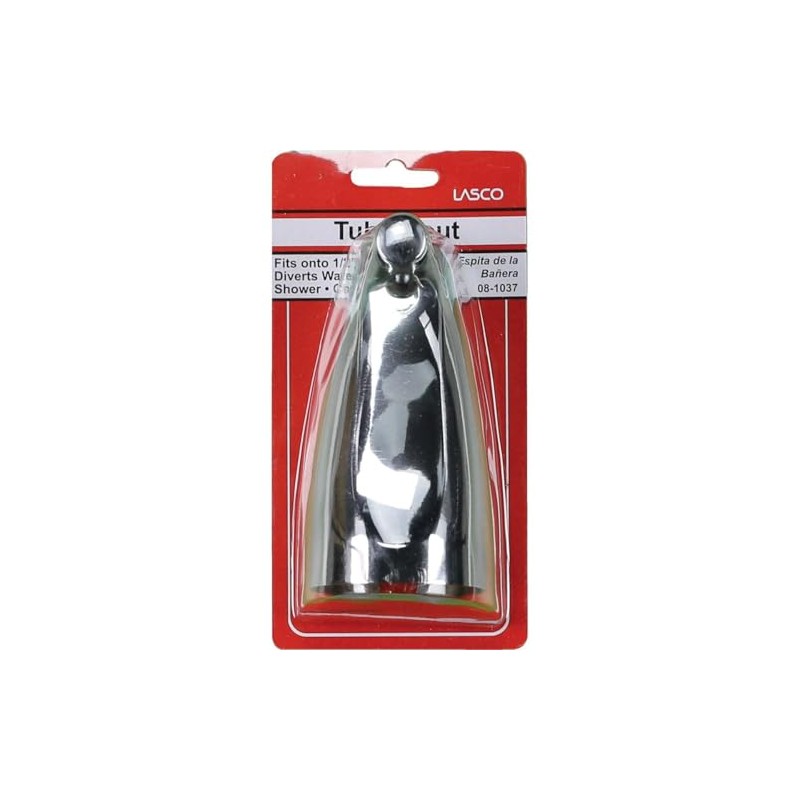 LASCO 08-1037 1/2-Inch Iron Pipe, Front Diverter Style Bathtub Spout,