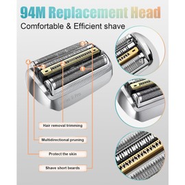 94M Series 9 Shaver Replacement Head Compatible with Braun Series 9 Electric Razors 9291cc, 9370cc, 9293s, 9385cc, 9390cc, 9330s, 9296cc (3 pcs)