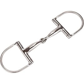 Equinate D-Ring Bridle Stainless Steel 16 mm Single Broken 11.5 cm Anatomically Shaped Mouth-friendly Bit with Gentle Impact Laser Engraved Size Specification