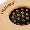 REMOS Mini Foldable Hair Brush with Wooden Pins Made of