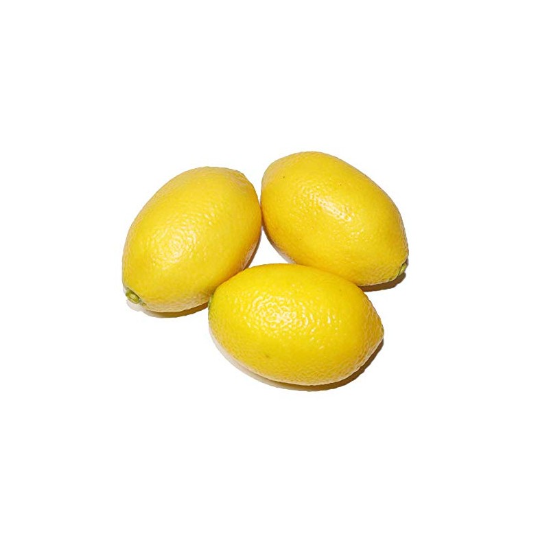GuCra　レモン　野菜・果物模型　3個セット　食品サンプル　ディスプレイに　（イエローEX）