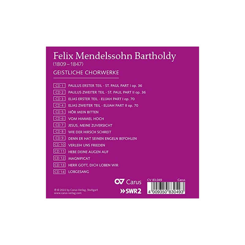 Mendelssohn Bartholdy: Geistliche Chorwerke