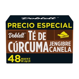 Té Doblett Cúrcuma Jengibre Canela 48 sobres