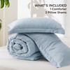 Bedsure King Size Comforter Set - Light Blue Soft Bedding