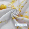 BLESFOREVER Gold White Marble Shower Curtain Set with 12 Hooks,