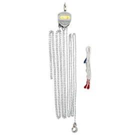 TBVECHI Chain Hoist, 1T/2204.62lbs Light Aluminum Alloy Hand Chain Hoist w/ 2 Heavy Duty Hooks, Industrial Grade Steel Chain Hoist w/8.2FT Lifting Height for Warehouse Mechanical