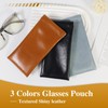 Qufiiry 3 Pack Soft Glasses Case, Sunglass Case, Portable Sunglasses