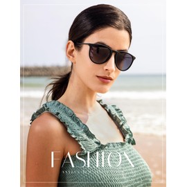 Womens Sunglasses Polarized Sunglasses Womens Trendy Round Classic Women Sunglasses for Party Shopping Holiday UV Protection