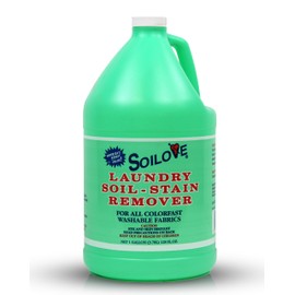 Stain Remover for Clothes – Soilove (128oz) – Powerful Triple-Acting Formula Clings, Penetrates and Lifts Tough Stains like Blood, Grease, Grass, & More – Prewash for Clothes