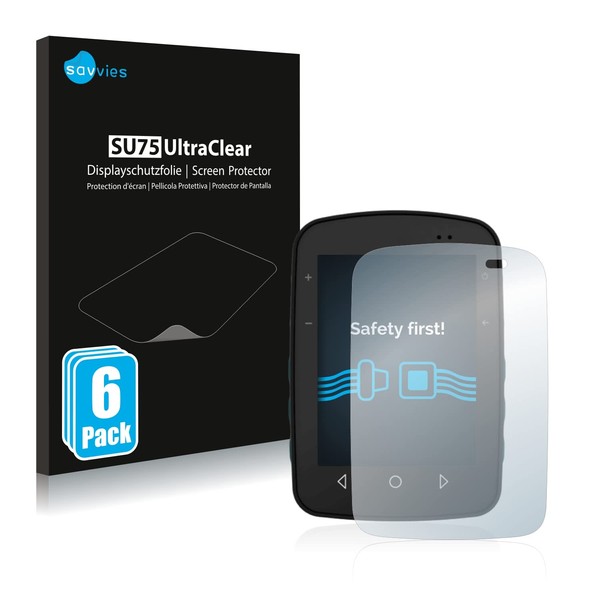 Savvies 6 Pack Screen Protector compatible with TwoNav Terra Protection