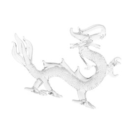 gifthub Chinese Feng Shui Dragon Statue,Crystal Zodiac Dragon Statue Office Home Tabletop Decor Fortune 2024 New Year Decoration Ornaments(Small)