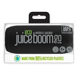 Juice BoomGO Bluetooth Speaker. Wireless Speakers with Bluetooth, 360 Sound and 3 x 2W Speakers. Splashproof, Durable Portable Speaker, Compatible with MP3, Tablet & Mobile Devices - Black