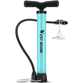WADY Bike Pump, High Pressure Portable Mini Bike Pump, Bike Floor Pump, Compatible with Presta and Schrader Valve Portable Bicycle Pump, Steel Floor Bicycle Air Pump, Mini Bicycle Pump