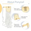 Silk-co Curly Pony Tail Hairpiece Clip in Hair Extensions 17inches