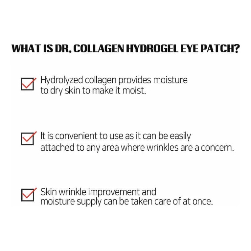 Parches De Hidrogel Para Ojos Colágeno Y Oro, Antiarrugas