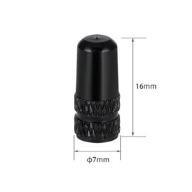 Bicycle Tire Cap, Bicycle Cap, Valve Cap, Black, Set of 4, French Style, English Compatible, Aluminum, Road Bike, Cross Bike, Dress Up, French Valve, Tire Valves