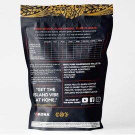 Kona Wood Pellets Variety 4 Pack, Intended for Ninja Woodfire Outdoor Grill, Hickory, Oak, Premium Blend